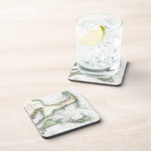 Kabeljauw, Nantucket, Martha's wijngaard Bier Onderzetter (Rechterzijde)