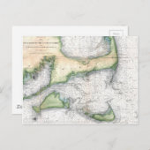 Kabeljauw, Nantucket, Martha's wijngaard Briefkaart (Voorkant / Achterkant)