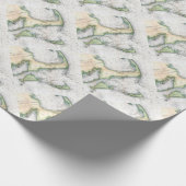 Kabeljauw, Nantucket, Martha's wijngaard Cadeaupapier (Hoek)