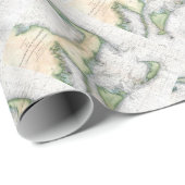 Kabeljauw, Nantucket, Martha's wijngaard Cadeaupapier (Rol Hoek)