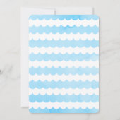 Kabeljauw onder het Baby shower Zee Kaart (Achterkant)