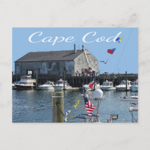 Kabeljauw Provincetown MA Fishermans Wharf Briefka Briefkaart