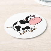 Kabeljauw Ronde Kartonnen Onderzetter (Gebogen)