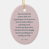 Kabeljauw van Mary Kerstmis en Advent Ornament (Achterkant)