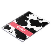 Kabeljauw voor afdruknotebook Journal Roze lint Notitieboek (Linkerzijde)