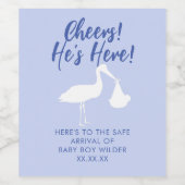 Kabeljauw voor winkelwieg wijn etiket (Enkel label)