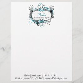 Kabeljauw, zwart en wit persoonlijk briefhoofd