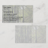 Kabeljauwbomen in moeras visitekaartje (Voorkant / Achterkant)