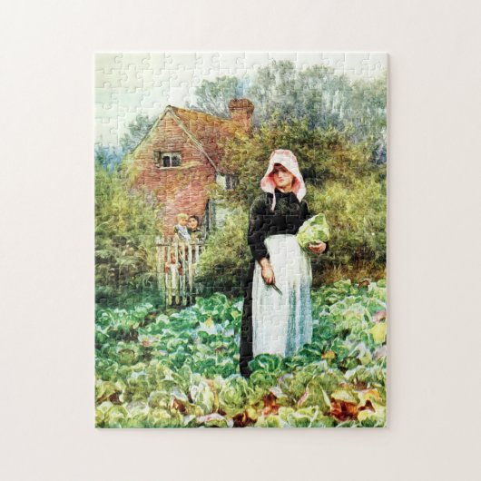 Kabeljauwen door Helen Allingham Legpuzzel (Verticaal)