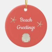 Kabeljauwen met staartsterren keramisch ornament (Voorkant)