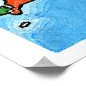 Kabelkaart voor kleurrijke kabeljauw poster (Hoek)