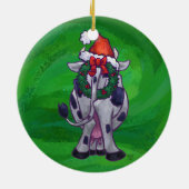 Kabelkerst op groen keramisch ornament (Achterkant)