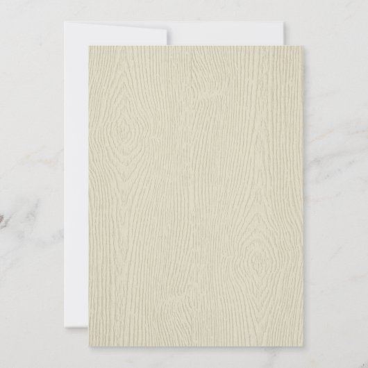 Kabelkoorts | Rustic Bachelorette Party Kaart (Achterkant)