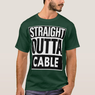 Kabelnaam Rechte uit Kabel T-shirt