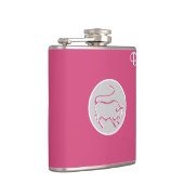Kabelroze monogrammed Flask - Zodiac - Taurus Heupfles (Rechts)
