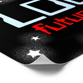 Kabelruimte aangepast blauw rood poster (Hoek)