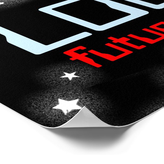 Kabelruimte aangepast blauw rood poster (Hoek)