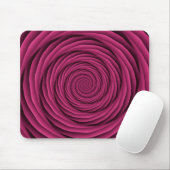 Kabels met coils in roze mousepad muismat (Met muis)