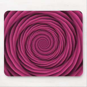 Kabels met coils in roze mousepad muismat