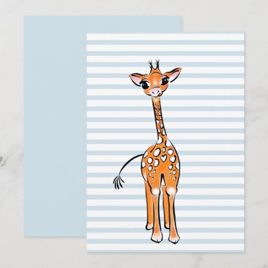 Kabelschotsen, safari-dieren kaart (Voorkant / Achterkant)