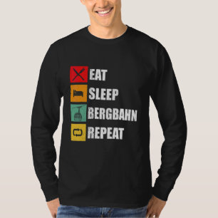 Kabelspoorweg Gondola Eet Slaap Bergspoorweg T-shirt