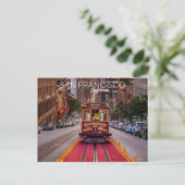 Kabeltram, San Francisco, VS. Ansichtkaart Briefkaart (Staand voorkant)