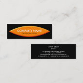 Kabelvorm - Oranje met zwart Mini Visitekaartje (Voorkant / Achterkant)