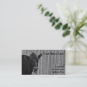 Kabelzwart en wit Visitekaartje (Staand voorkant)