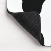 Kabelzwart en witvlekkerig patroon muismat (Hoek)