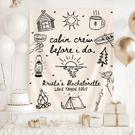 Kabin bemanning voor ik doe banner, Kabin bemannin Wandkleed