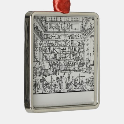 Kabinet of physics, 1687 metalen ornament (Rechts)