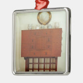 Kabinet op standaard metalen ornament (Links)