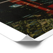 Kabinet-St. George, 1861 (eikenhout met geverfde p Poster (Hoek)