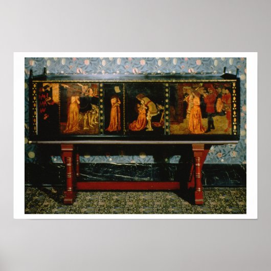 Kabinet-St. George, 1861 (eikenhout met geverfde p Poster (Voorkant)