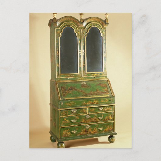 Kabinet van Koningin Anne met balpoten, c.1710 Briefkaart (Voorkant)