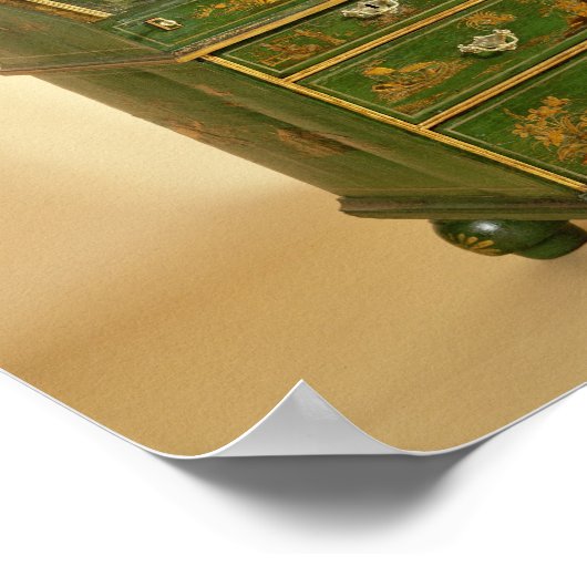 Kabinet van Koningin Anne met balpoten, c.1710 Poster (Hoek)