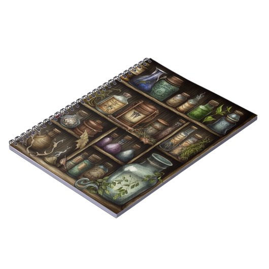 Kabinet van nieuwsgierigheid heksen kruiden en oog notitieboek (Linkerzijde)