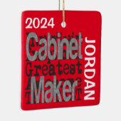 Kabinettenmaker Extraordinaire CUSTOM Keramisch Ornament (Rechts)