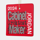Kabinettenmaker Extraordinaire CUSTOM Keramisch Ornament (Links)