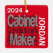 Kabinettenmaker Extraordinaire CUSTOM Keramisch Ornament (Voorkant)