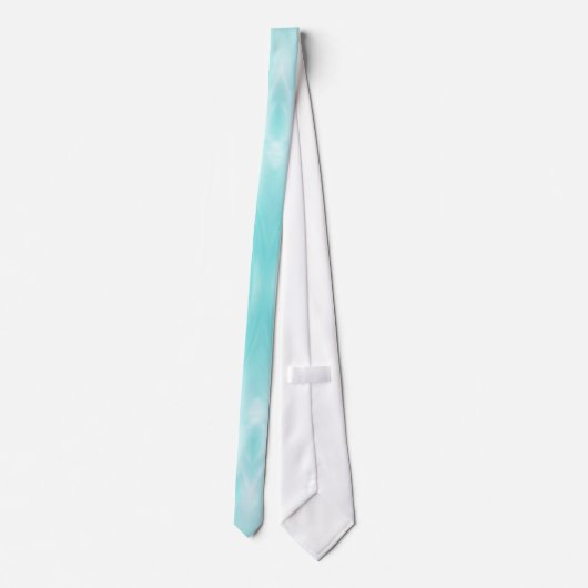 Kabloom Stretch Stropdas - Aqua (Achterkant)