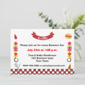 Kabobs en Barbecue Kaart (Staand voorkant)