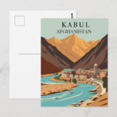 Kaboel, Afghanistan Bergen  Kunst Briefkaart (Voorkant / Achterkant)