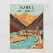 Kaboel, Afghanistan Bergen  Kunst Briefkaart (Voorkant)
