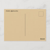 Kaboel Afghanistan na een neerslag Briefkaart (Achterkant)