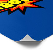 Kaboom! Bold Pop Art Comic Explosion Poster (Hoek)