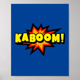 Kaboom! Bold Pop Art Comic Explosion Poster