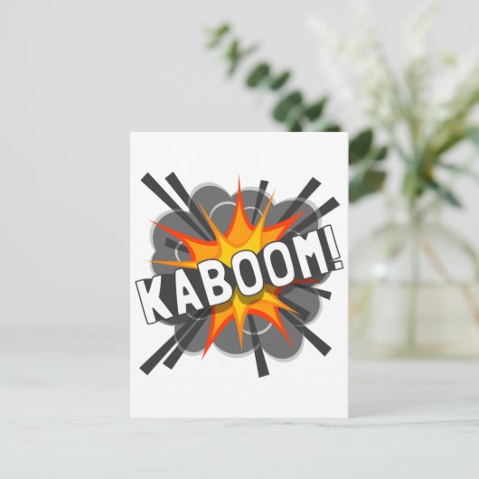 KABOOM! BRIEFKAART (Staand voorkant)