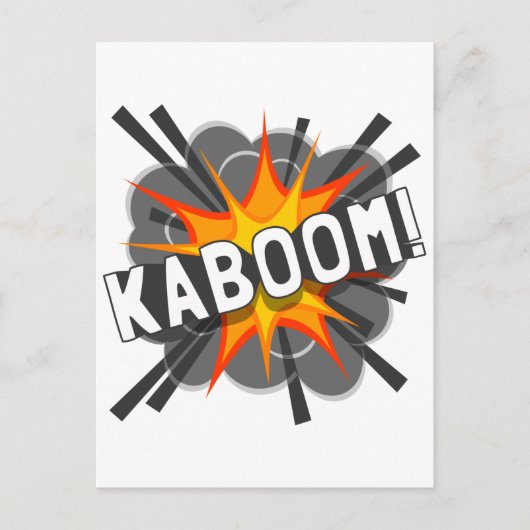 KABOOM! BRIEFKAART (Voorkant)