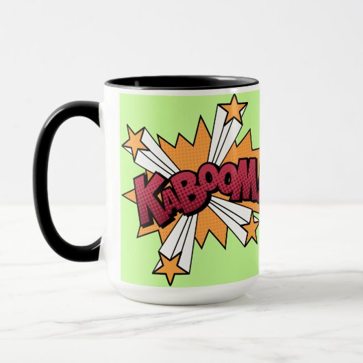 Kaboom, cartoon effect mok (Links)